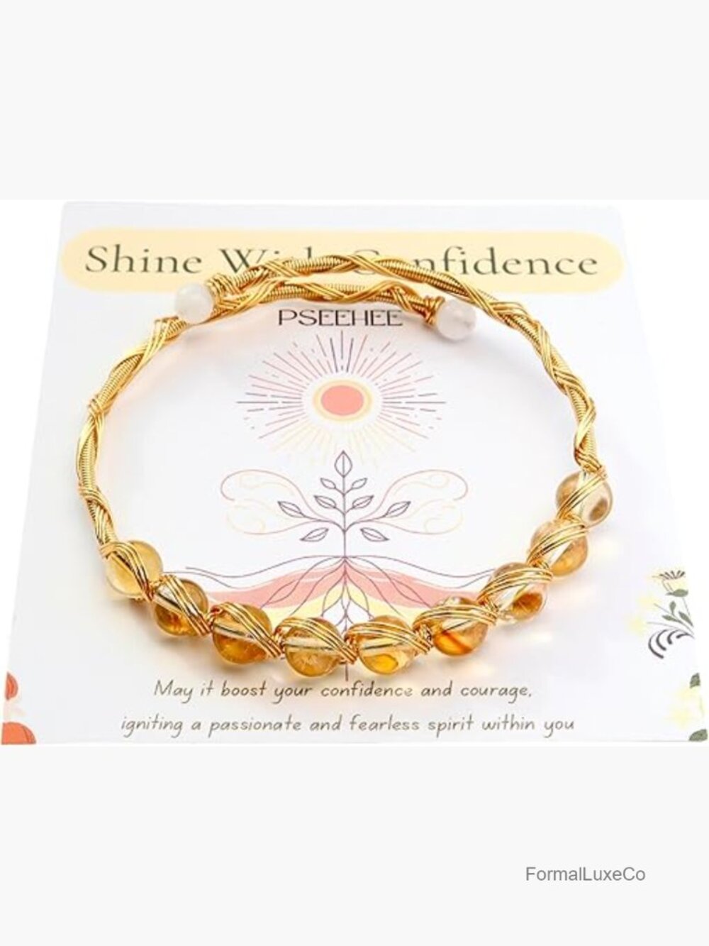 Handmade Crystal Chakra Bracelet, 14k Gold Filled Wire Wrapped Adjustable